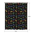 thumbnail image 5 of Colorful Games Text Black Pattern Shower Curtain 72"x84" ,Bathroom Decorative Shower Curtains Set with 12 Hooks,Modern Waterproof Washable Shower Curtain, 5 of 6