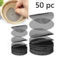 thumbnail image 2 of 50 Pcs Flower Pot Hole Mesh Pad, 2.0x2.0in Round Bonsai Pot Bottom Net Screen, Breathable Drainage Gaskets, Soil Loss Prevention, Plant Care Supply, 2 of 5
