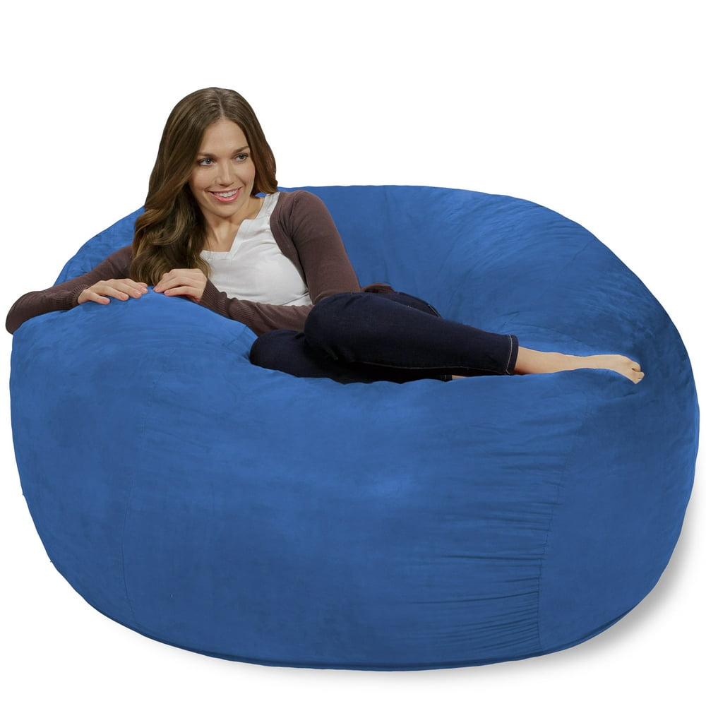 Chill Sack 4 Ft Memory Foam Bean Bag Chair Multiple Colorsfabrics