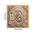 thumbnail image 6 of Pearl Art Diamond Painting Kit, 7.87 Inch Square Canvas with Plastic Pearl Beads, Diamond Art Kits For Adults, Nurse Teacher Themed DIY Craft, Wall Decor Gift for Clinic & Classroom-Nurse, 6 of 6