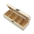 thumbnail image 4 of Abbracc Wooden Tea Bags Organizer Jewelry Case Tea Box Metal Closure Storage Chests with, 4 of 9