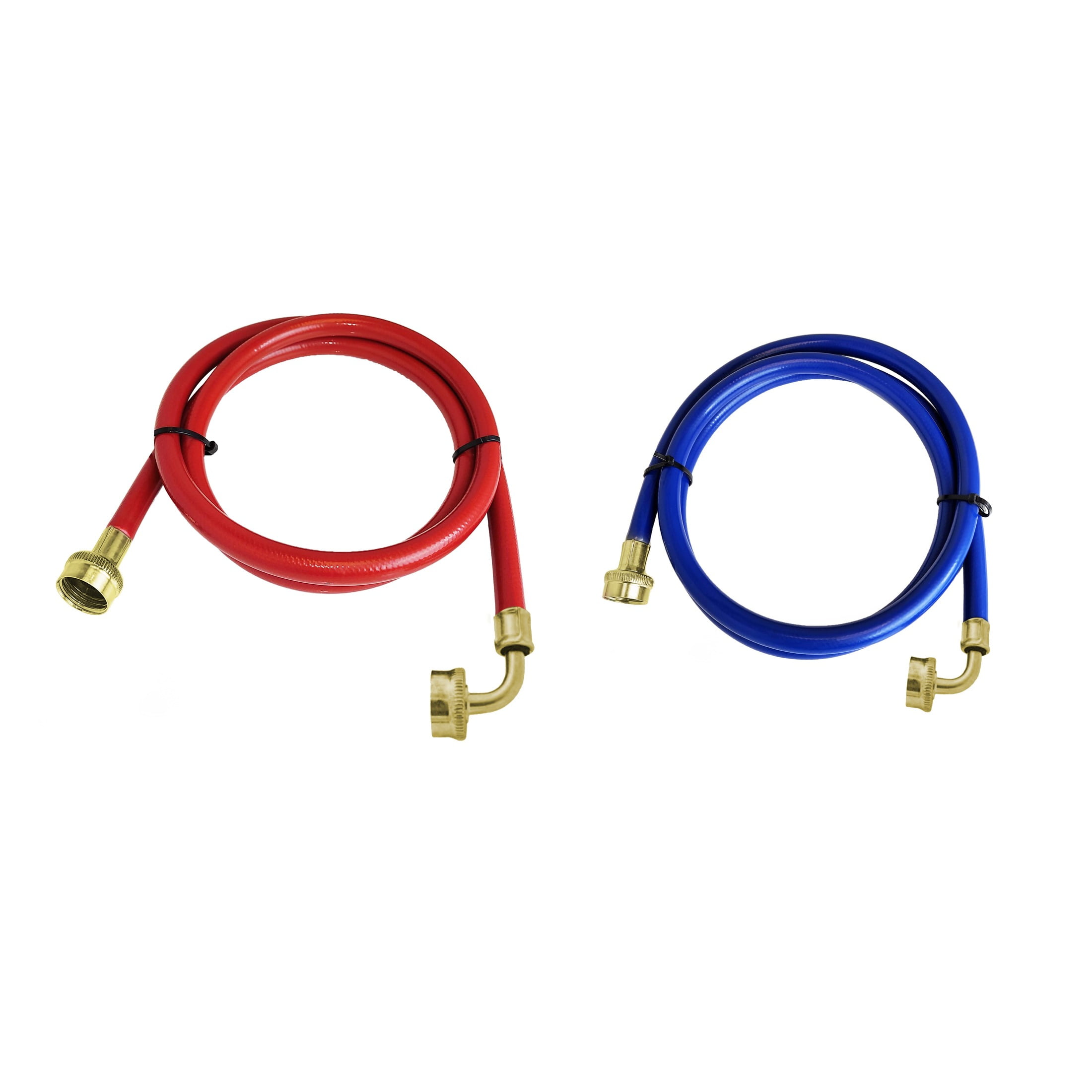Dr. Rooter 5 ft Hot and Cold Water Supply Hoses 2 pc for Washing