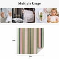 thumbnail image 6 of Cloth Napkins Set of 8 - 20x20 Inches, Colorful Striped Washable Reusable Table Napkins, Sage Green Pink White Vertical Lines Soft & Absortbent Dining Napkin for Party Wedding Hotel Restaurant, 6 of 9