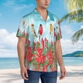 thumbnail image 5 of Bixox Men's Hawaiian Shirts Men's Winter Birds on the Fence Print Short-Sleeve Shirt-XX-Large, 5 of 8