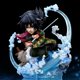 thumbnail image 2 of Figuras de acción de Demon Slayer de 10CM, Tomioka Giyuu Rengoku Kyoujurou, Kimetsu No Yaiba, modelos de muñecos de juguete Gong Bohan LED, 2 of 2