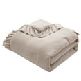 thumbnail image 4 of My Texas House Delphine 3-Piece Taupe Ruffle Comforter Set, Full/Queen, 4 of 5