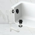 thumbnail image 2 of Westbrass 14" White Polypropylene Tip-Toe Drain Bathtub Assembly with 2-Hole Overflow, Matte Black, 2 of 15