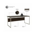 thumbnail image 3 of Hybrid 72W x 36D Computer Table Desk in Black Walnut - Engineered Wood, 3 of 7