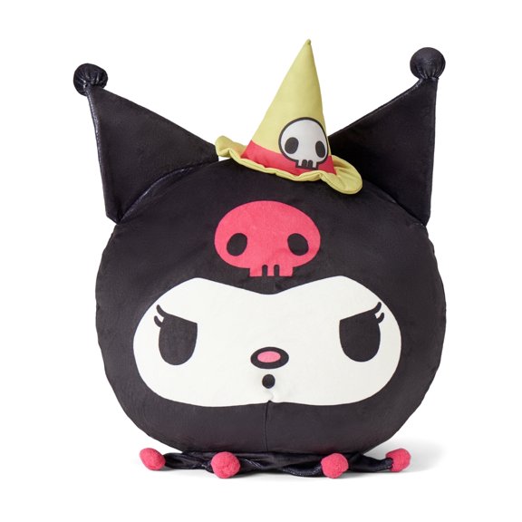 Witchy Kuromi Sanrio Kids Round Plush Cloud Pillow, Entertainment for Kids