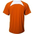 thumbnail image 2 of Clean-Up 2-Button Baseball Jersey, Adult Small, Orange with White Highlights, 2 of 2