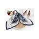 thumbnail image 5 of INSPIRE CHIC Mujeres Saten Cuadrado Bufanda 35" Gran Paisley Bufanda de Seda para el Cabello Envoltura de Sueño Bandanas 90x90cm/35.4x35.4" Azul Marino Blanco, 5 of 6
