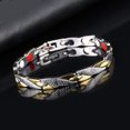 thumbnail image 1 of Pulsera de pareja de terapia magnética Twisted Dragon desmontable (plata/oro) Ndcxsfigh  Cuidado Belleza, 1 of 4