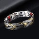 thumbnail image 3 of Pulsera de pareja de terapia magnética Twisted Dragon desmontable plata/oro Sywqhk Cuidado Belleza, 3 of 5