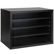 AdirOffice Stackable Shelves Desktop Paper Organizer File Sorter Black