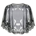 thumbnail image 3 of PrettyGuide Women's 1920s Sequin Shawls Sparkly Flapper Evening Wrap Cape, One Size, 3 of 4