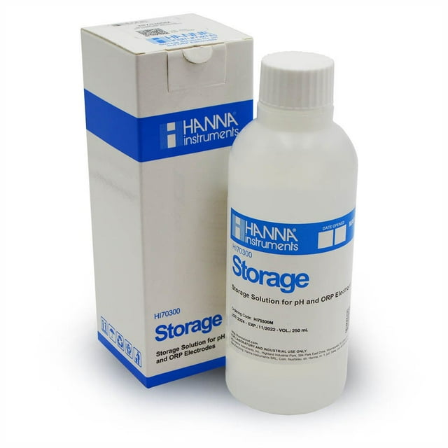 Hanna Instruments HI 70300M Storage Solution for pH/ORP Electrodes, 230mL Bottle