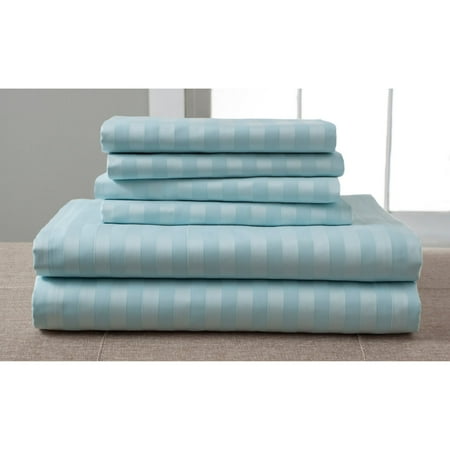 Bodum Set - Luxury Estate Woven Stripe 1200-Thread Count Bonus Sheet Set
