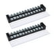 thumbnail image 5 of 2 uds tira de terminales de tornillo de doble fila bloques de terminales fijos de alta corriente con cubierta 600V 25A 12 posiciones (2512), 5 of 5