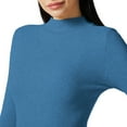 thumbnail image 2 of Lightweight Ribbed Mock Turtleneck for Women-Slim Fit, 2 of 6