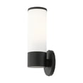 thumbnail image 2 of Livex Lighting Lindale 1-Light Metal & Glass ADA Single Sconce in Black, 2 of 11