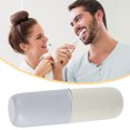 thumbnail image 3 of Portable Toothbrush Cases Traveling Toothbrush Holders Bamboo Fiber Blue Gray White 7.87"x2.48"x2.36", 3 of 7