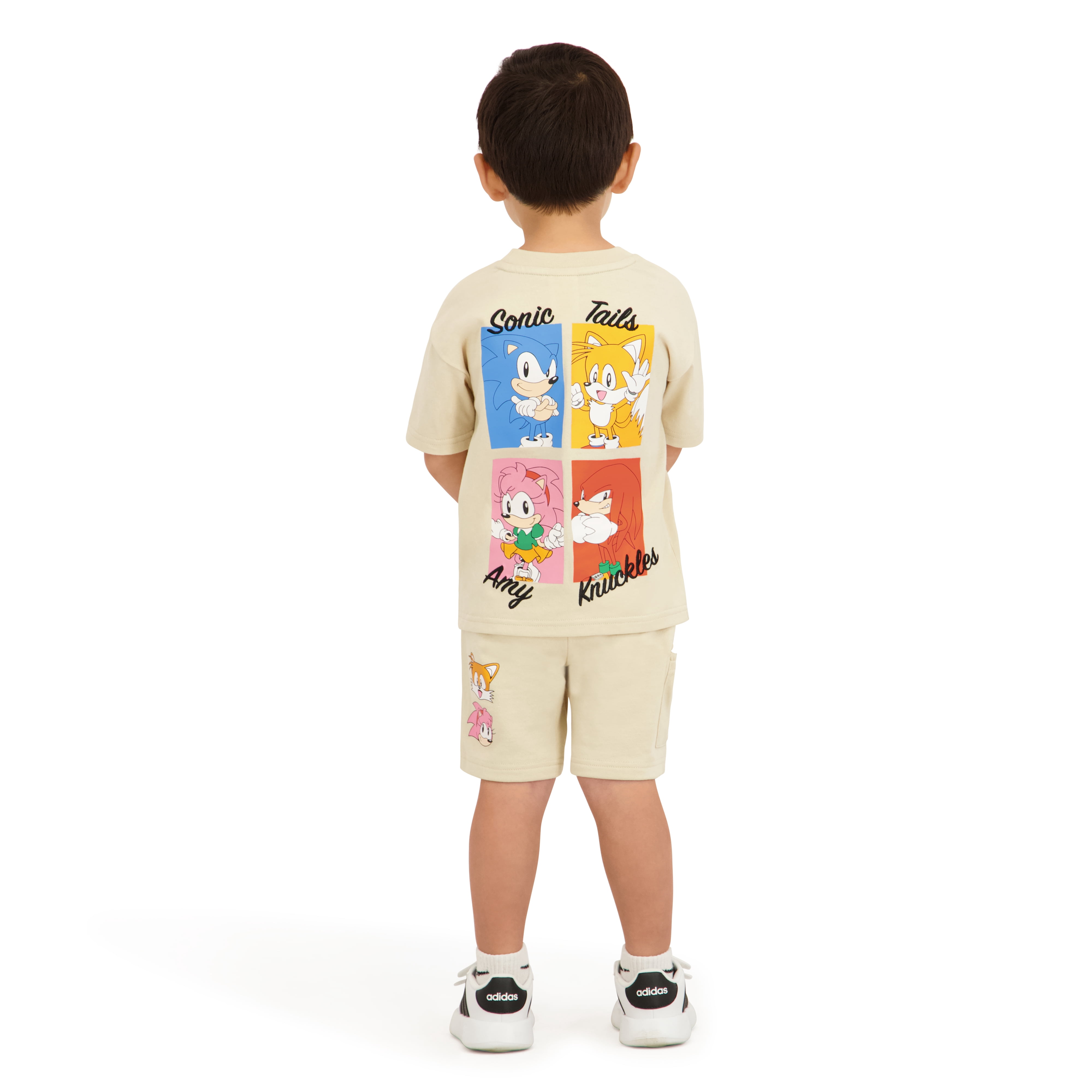 Sonic the Hedgehog Toddler Boy French Terry Short Set, Sizes 12 Months-5T