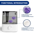 thumbnail image 3 of Top-Fill Humidifier Replacement Filter Compatible with Levoit Dual150 Dual200S Classic160 Classic300(S) LV600S LV600HH OasisMist450S OasisMist600S Superior 6000S - 10 Filters and 2 Clean Fish, 3 of 6