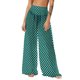 thumbnail image 2 of Pincandy Women See Through Sheer Mesh Pants Beach Swimsuit Bikini Bottom Cover up Party Club Elastic High Waist Wide Leg Pants, 2 of 7