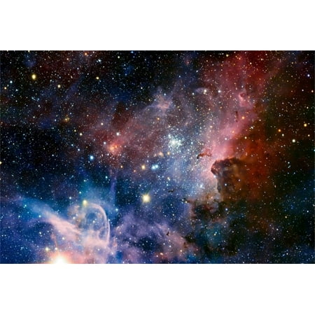 HelloDecor Polyster 7x5ft Nebula Backdrop Cosmic Galaxy Photography Background Starry Sky Universe Outer Space Kid Boy Girl Adult Artistic Portrait Photo Shoot Studio Props Video Drop