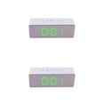 thumbnail image 3 of Scienceny Reloj despertador Digital LED, dispositivo con función de repetición de alarma, 12H, 24H, termómetro interior, relojes electrónicos con USB No.03 2piezas Scienceny CBP032186, 3 of 6