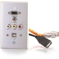 thumbnail image 2 of C2G RapidRun Single Gang Integrated VGA (HD15) + 3.5mm + RCA Audio/Video + USB Wall Plate, 2 of 3