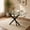 Black, variant on Rectangular Glass Dining Table with Tempered Safety Glass Top and Black Powder-Coated Metal Legs, Modern 4-Seater Kitchen Table for Dining Room, Black