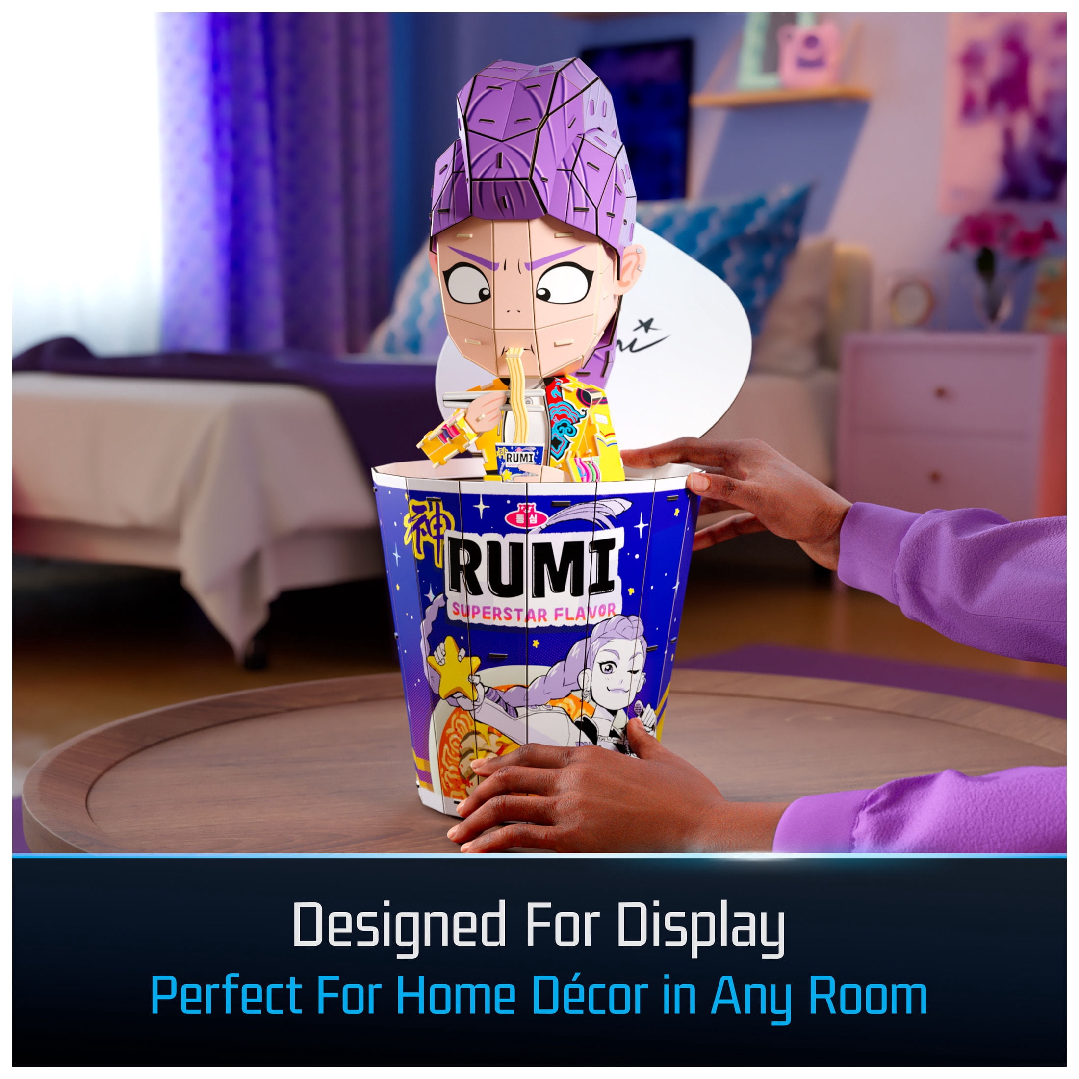 4D Build, KPop Demon Hunters Rumi in Ramyeon Cup 3D Puzzle, 138 Pieces, for Ages 12 & Up