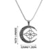 thumbnail image 3 of Collar Colgante de Acero con Nudo En Forma de Media Luna, 3 of 6