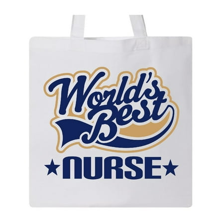 Worlds Best Nurse Tote Bag White One Size (Best Hand Moisturizer For Nurses)
