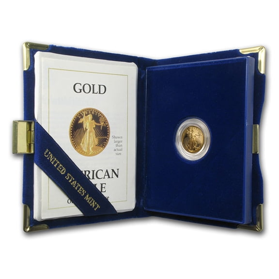 Random Year - 1/10th oz Proof Gold American Eagle With Box & COA
