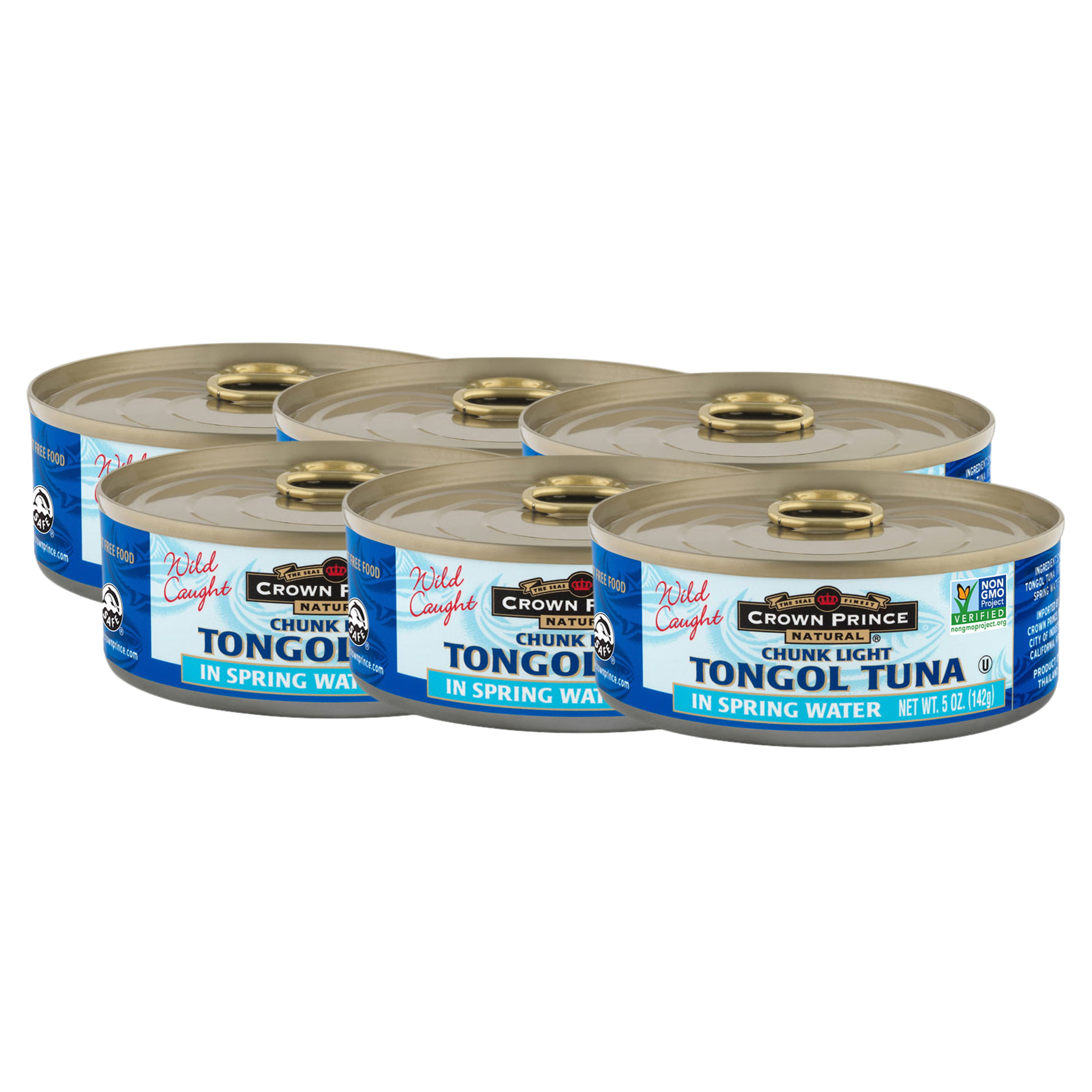(12 pack) CROWN PRINCE NATURAL SEAFOOD CHUNK LIGHT TONGOL TUNA IN