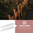 thumbnail image 1 of Raindrops 8Pcs Pool Fence Plugs White PVC Narrow Anti-tipping Devices for Outdoor Use, 1 of 7