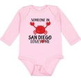 thumbnail image 3 of Inktastic Someone in San Diego Loves Me Gift Boys or Girls Long Sleeve Baby Bodysuit, 3 of 5
