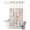 Pink, variant on No Hook Shower Curtain, Pink Watercolor Floral Shower Curtains for Bathroom with See Through Top Window, Spring Botanical Leave Flowers Waterproof & Washable Bath Curtain Extra Long 72"x96"