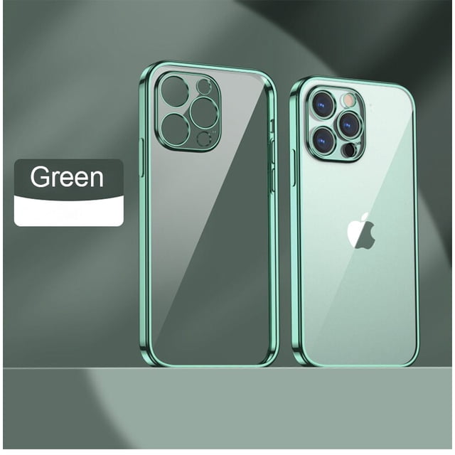 Funda de silicona suave transparente chapada de lujo para iPhone 14 Plus 13 11 12 Pro Max Mini XR X XS 8 7 Plus funda transparente a prueba de golpes Tan Jianjun unisex