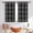 Black and White, variant on Rainbow Checkered Pattern Blackout Curtains,Triple Weaved Fabric,Thermal Insulated,Room Darkening,Grommet Top,2 Panels,42x84in(107x213cm)