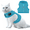 Sky Blue, variant on Magshion Pet Cat Harness for Walking, Escape Proof Soft Adjustable Vest Harnesses for Cats, Easy Control Mesh Breathable, Sky Blue XS