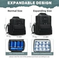 thumbnail image 2 of Holuxer Large Lunch Box for Men/Adults, Double Deck Expandable Tactical Lunch Bag for Work Travel Daytrip Picnic Outdoor, Insulated Leakproof Cooler Bags with Adjustable Shoulder Strap Black 20L, 2 of 8
