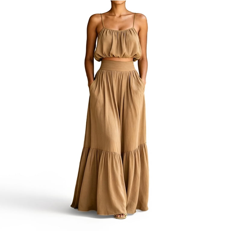 summer casual two piece dress Lulus | Ivory Two-Piece Midi Dress | Womens | XX-Small (Available in XS, S, M, L, XL)