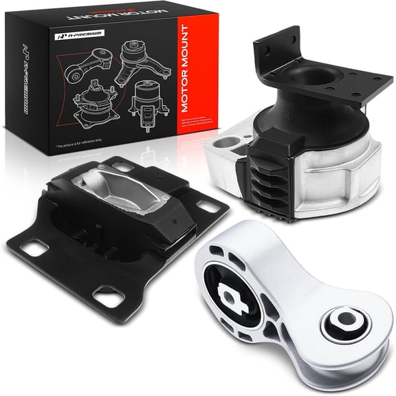 A-Premium 3PCS Engine Motor Mount Transmission Mount Torque Strut Mount Set Compatible with Ford 2008 2009 2010 2011 Focus L4 2.0L, Replace# 8S4Z6068A 5S4Z7M121A 5S4Z6038AA