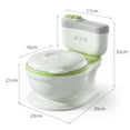 thumbnail image 2 of Kids Potty Training Toilet Seat Realistic Potty Training Seat for Toddlers Boys Girls with Soft PU Pad Wipe Storage Playing Function, 2 of 7