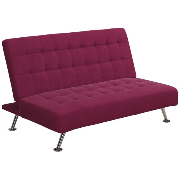 DHP Ariana Kids Sofa Futon in Pink