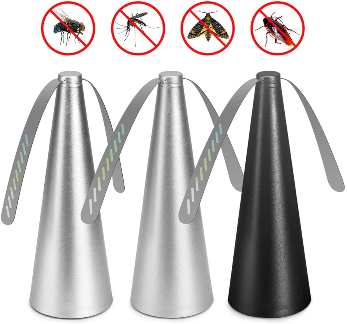 Bug Repellent, Fly Fan, Keep Flies Away from Your Food, Safe to Touch,  Indoor and Outdoor, No Chemicals, Cleaner, Safer and Better Than Fly  Swatters and Traps (Silver) - Walmart.com