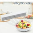 thumbnail image 3 of Cling Film Cutter Magnetic Cling Wrap Dispenser Plastic Wrap Dispenser with Cutter Reusable Food Cling Wrap Film Cutter Tin Aluminum Foil Dispenser with Cutter for Kitchen Home, 3 of 10